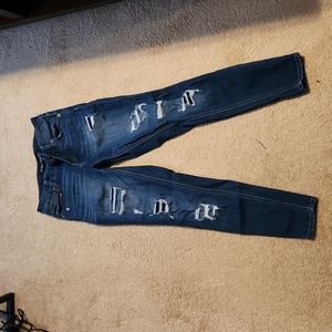 Maurices distressed skinny jeans